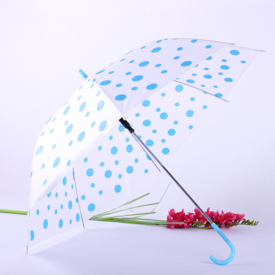 Transparent umbrella EVA transparent umbrella polka dot environmental protection umbrella disposable umbrella 