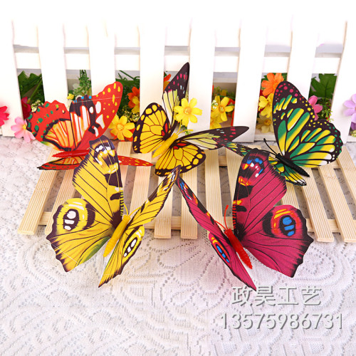 12cm factory direct simulation butterfly fridge magnet butterfly decorations