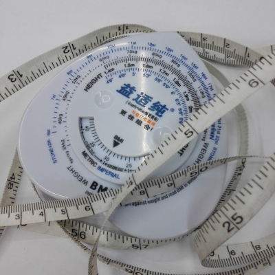 Heart-shaped plastic tape and double features waist feet healthy weight lose weight feet autostretch, plastic tape measure