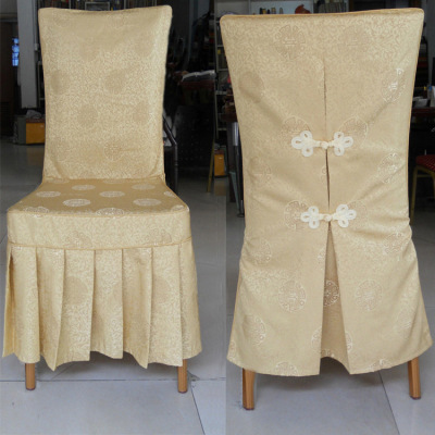 Hotel factory wholesale chair covers washable cloth cover. Buttons Joker Chair cover 102032