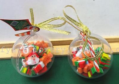 Christmas ball erasers mini erasers Korean stationery wholesale factory direct