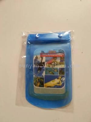 Apple Samsung mobile phone waterproof bag transparent touch screens 98% PVC waterproof bag mobile phone universal