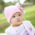 New Fashion Children's Baby Flower Hat Cute Baby Knitted Woolen Cap Infant Autumn and Winter Hat Fashion