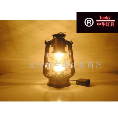 Portable battery Rechargeable LED Lantern vintage camp refugee camp Lantern