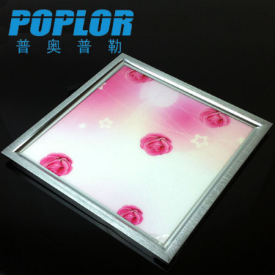 8W / LED flat panel lamp / HD printing /  integrated ceiling light / thin embedded light / kitchen lamp / 300*300