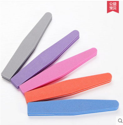 Nail sponge frustration diamond-shaped double-sided grinding nail side nail shop for 5 kinds of special colors