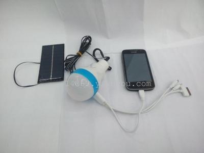 Solar bulb charging bulb USB excuses to charge mobile phone