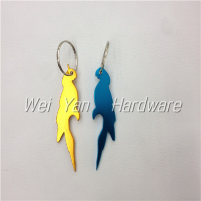 Parrot animal styles of aluminum alloy bottle opener pendant promotion gifts