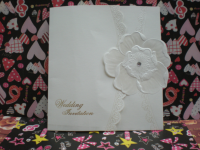 New Imported White Card Paper Pure White High-end Atmosphere Wedding Invitation Card Spot.