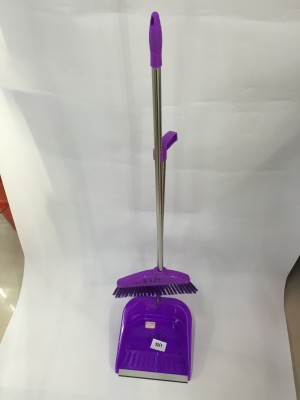 Wholesale Supply Plastic Dustpan 8869 Broom Set Bucket Garbage Shovel Broom