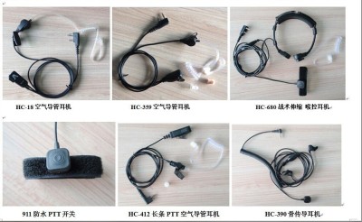 Walkie-talkie headsets headset throat control, bone conduction. tactical Flex, air line professional high