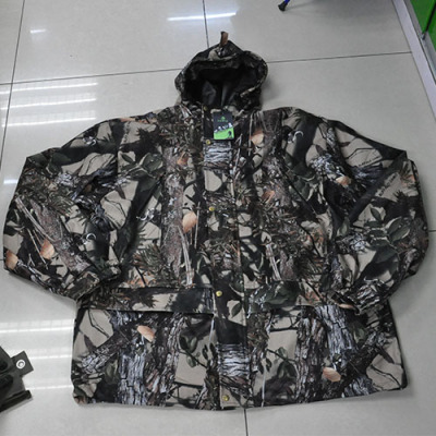 Bionic camouflage fatigues and fleece waterproof fabric outdoor foreign code hunting suits