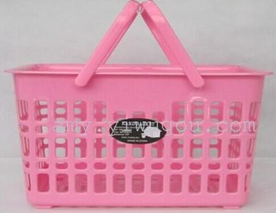 Colored plastic mobile shopping basket of supermarket shopping baskets baskets storage baskets
