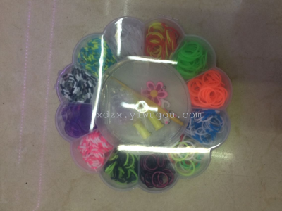 New plum boxed DIY Rainbow rubber bands rubber band