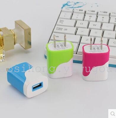 Ice-cream colors 1 a charging Samsung phone charger plug the Apple Universal USB power supply