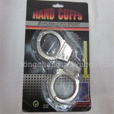 Toy plush plush iron bracelets toy handcuffs handcuffs handcuffs handcuffs shackle blister card