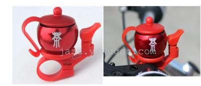 Color aluminum alloy bicycle mountain bike ride Bell accessories teapot cyclists thumb ring