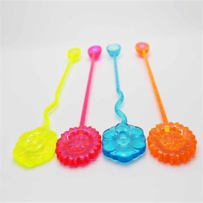 coffee spoon plastic spoon sunflower spoon Sunflower swizzle stick Ice spoon