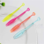 PS fruit fork cake fork plastic stick little love hearts fork Fruit plate fork Disposable stick