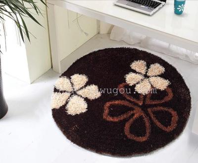 Round mats carpet living room bedroom study office swivel chair computer chair cushion non-slip foot pads