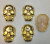 White glue gold skull iron tablets apparel accessories