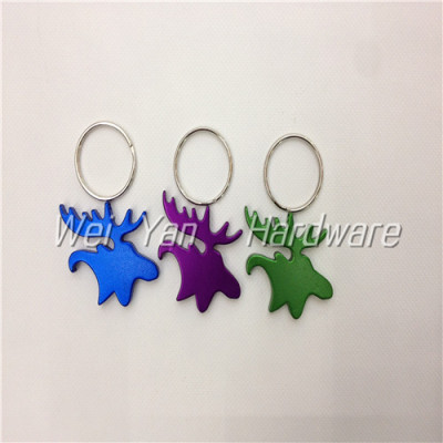 Fox head aluminum alloy bottle opener pendant promotion gifts