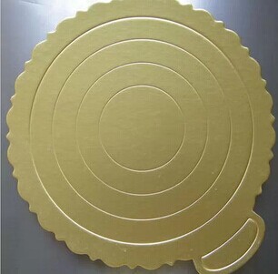 Thicken 2mm cake cushion gold Thicken cardboard cushion card cake pad base