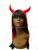 Horn straight hair/wig Halloween wig/prom/party wigs