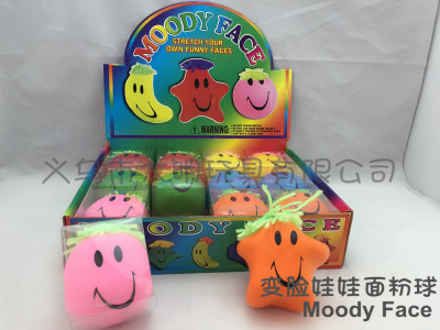 Creative face dough toys funny toy doll