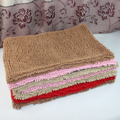 Floor Mat Non-Slip Chenille Non-Slip Floor Mat Bathroom Mats Fashion Home Manufacturer Customized Chenille Blanket