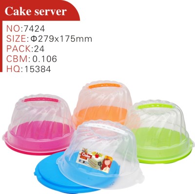 Spiral cake server for cake box