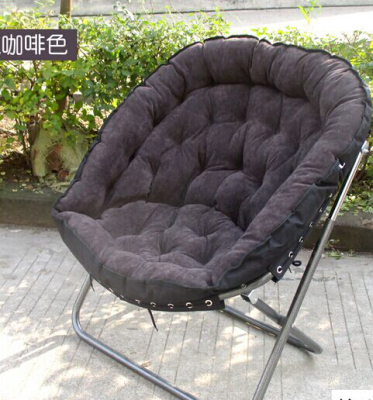 Supply Single Fabric Sofa Computer Chair Folding Fashion Lazy Sofa Moon Chair Supply