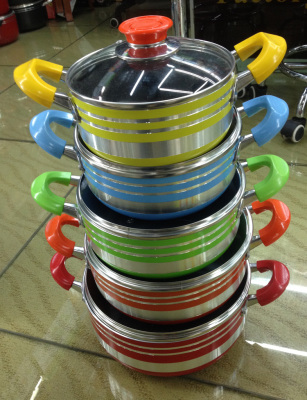 10-Piece Aluminum Soup Pot Set