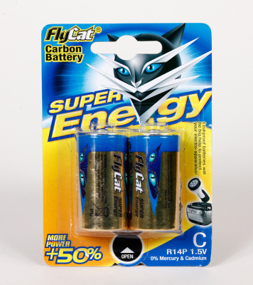 FLYCAT Gold 2 capsules Blue Cat card, 2nd carbon-zinc batteries