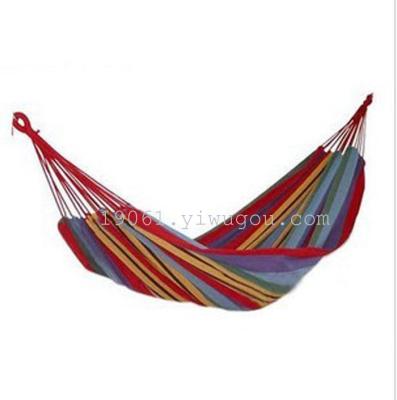 Camping hammocks for two long widened thickened colored canvas hammock single couples double hammock hammock