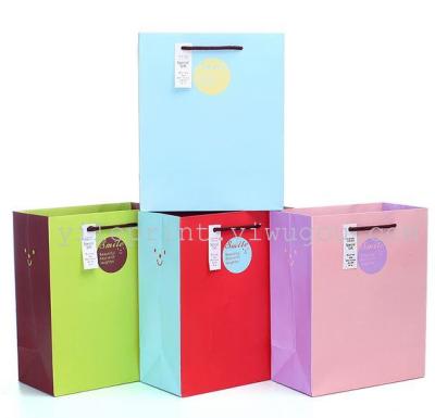 About fashion new vertical version of color paper gift bags exquisite fashion bags