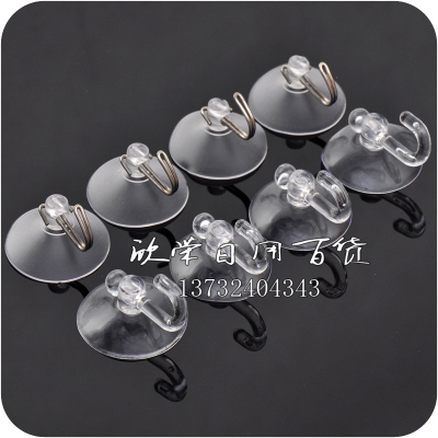 Factory Direct Sales Various Specifications Powerful and Transparent Suction Cup Suction Hook Hook Bathroom Glass Tile Suction Cup Hook