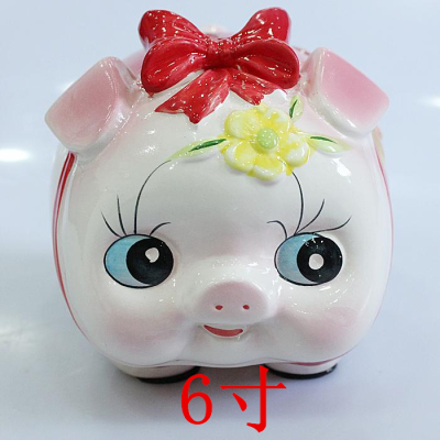 Lovely rich pig money box pig piggy bank ceramic pot of pig rich pig
