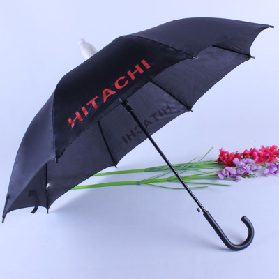 Waterproof umbrella Black umbrella straight umbrella