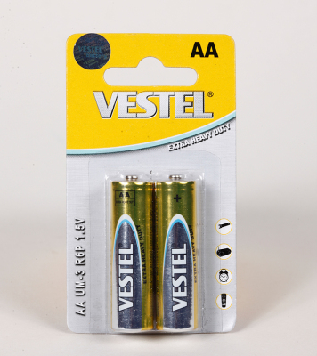 Vestel5 Golden Yellow 2 Hanging Card Batteries