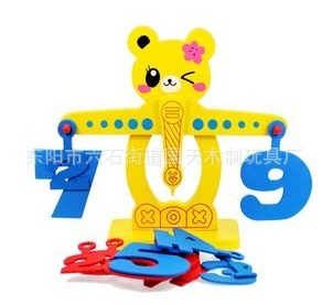 The Classic early education enlightenment balance toy bear digital fruit balance
