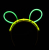  angel glow bunny ears glow stick headband glowing hairpin hair clip