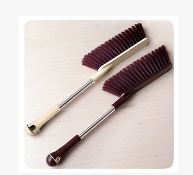 Stainless steel handle large dusting brush sweep brush long handle brush dust brush plastic clothes hat cleaning brush.