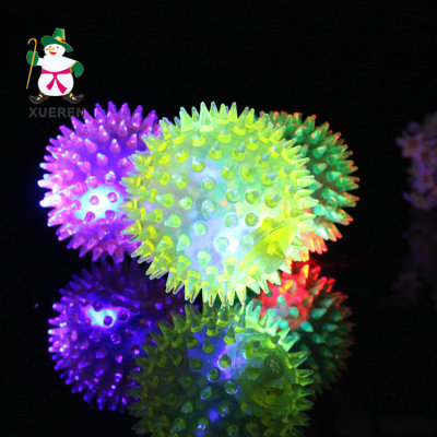 Creative flash ultra dazzling 7.5cm barbed whistle massage ball ball toys wholesale