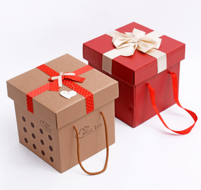 Kraft Paper Box Square Large Large Gift Box