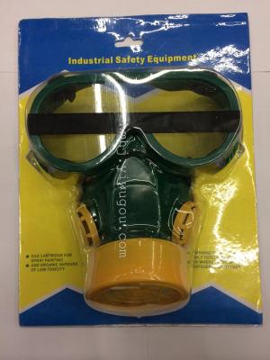 Dust and gas mask safety glasses