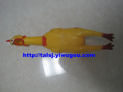 Plastic screaming chickens screaming cock tube stock funny pranks to vent the toys screaming chicken accessories