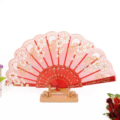 2015 new China wind gauze fan plastic fan Spain fan factory direct