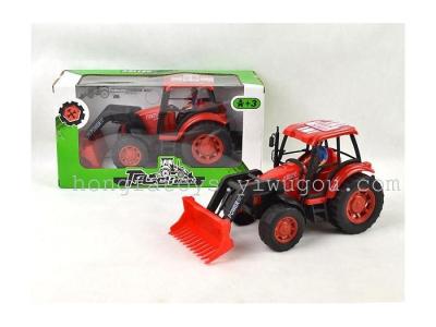 HF691-3 window boxed inertial farm truck toy