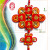 Chinese wedding celebration products home decorative fabric character Chinese knot